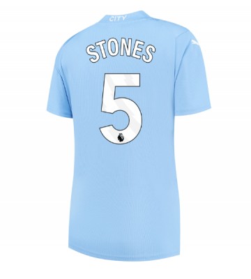 Manchester City John Stones #5 Hjemmebanetrøje Dame 2023-24 Kort ærmer